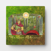 詳細ポートレートのケルトのオークキング フォトプラーク (正面)