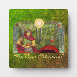 詳細ポートレートのケルトのオークキング フォトプラーク