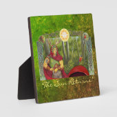 詳細ポートレートのケルトのオークキング フォトプラーク (正面)