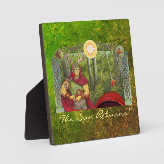 詳細ポートレートのケルトのオークキング フォトプラーク (正面)