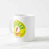 詳細マダガスカルの紋章付き外衣 コーヒーマグカップ (正面左)