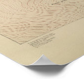 詳細マンモスホット春の地図 ポスター (角)