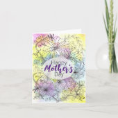 詳細ラインアートソフトカラーパレットマザーズデイ シーズンカード (正面)