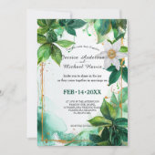 詳細付きパッシフローラセレニティ 招待状 (正面)
