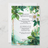 詳細付きパッシフローラセレニティ 招待状 (裏面)