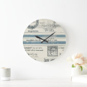 詳細付き沿岸壁時計航海の ラージ壁時計 (ホーム)