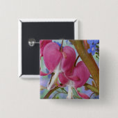 詳細出血ハートとブルンネラ·ジャック 缶バッジ (正面&裏面)