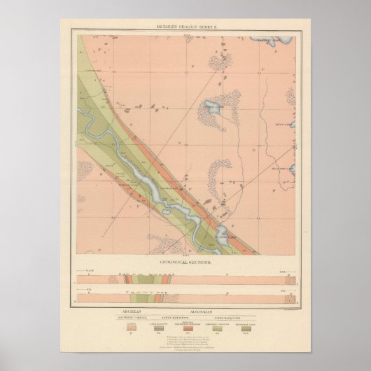 詳細地質シートX ポスター (正面)