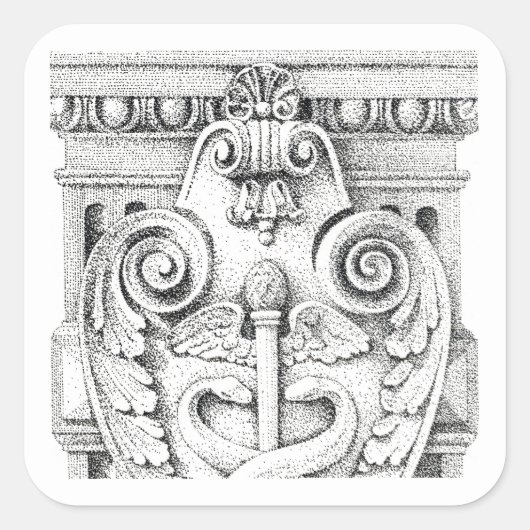 詳細大四角ステッカー スクエアシール (正面)