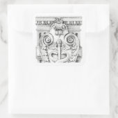 詳細大四角ステッカー スクエアシール (バッグ)