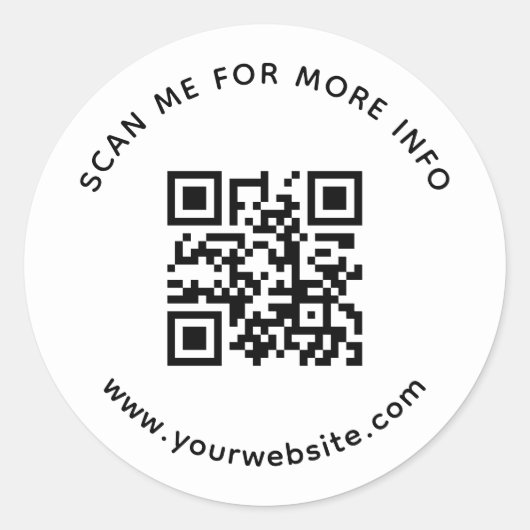 詳細情報のプロフェッショナル会社のQRコード ラウンドシール (正面)