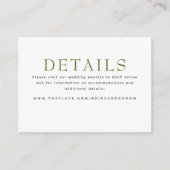 詳細情報カード（ワイルドフラワー付） エンクロージャーカード (正面)