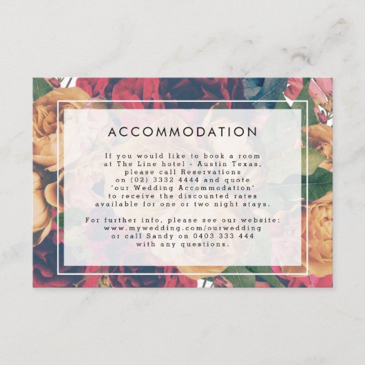 詳細情報ボホモダンフローラ結婚ズ エンクロージャーカード (正面)