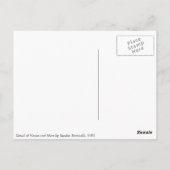 詳細火星金星火星 ポストカード (裏面)