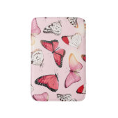 詳細熱帯蝶:ヴィンテージパターン バスマット (正面縦)