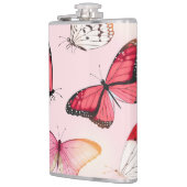 詳細熱帯蝶：ヴィンテージパターン フラスク (左)