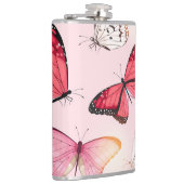 詳細熱帯蝶：ヴィンテージパターン フラスク (右)