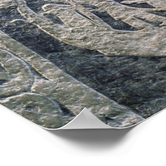 詳細石写真 ポスター (角)