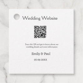 詳細結婚のWebサイトはQRをスキャンするカップル名 フェイバータグ