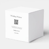 詳細結婚のWebサイトはQRをスキャンするカップル名 フェイバーボックス (裏面サイド)