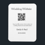 詳細結婚のWebサイトはQRをスキャンするカップル名 マグネット<br><div class="desc">デザイン</div>