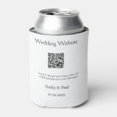 詳細結婚のWebサイトはQRをスキャンするカップル名 缶クーラー (缶正面)