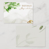 詳細結婚カード プレイスカード (正面/裏面)