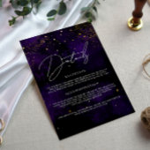 詳細結婚ズダークパープル魔法金ゴールドブラック エンクロージャーカード