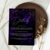 詳細結婚ズダークパープル魔法金ゴールドブラック エンクロージャーカード