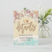 詳細結婚情報夏ビーチヒトデ エンクロージャーカード (スタンド正面)