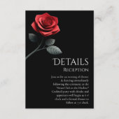 詳細結婚赤バラ –  エンクロージャーカード (正面)