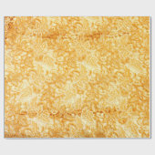 詳細金ゴールドレース織物 ラッピングペーパー (フラット)