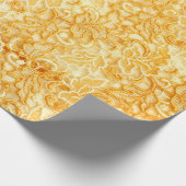 詳細金ゴールドレース織物 ラッピングペーパー (角)