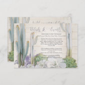 詳細 イベント 案内 砂漠 サボテン 多肉植物 エンクロージャーカード (正面/裏面)