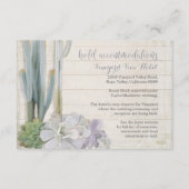 詳細 イベント 案内 砂漠 サボテン 多肉植物 エンクロージャーカード (裏面)