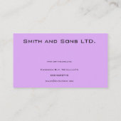 詳細·オブ·レッド·バイク 名刺 (裏面)