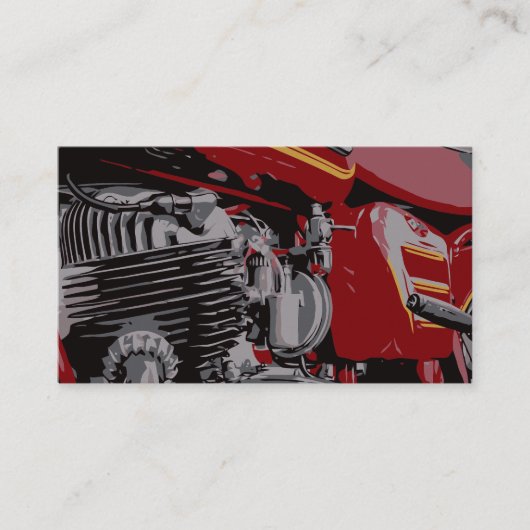 詳細·オブ·レッド·バイク 名刺 (正面)