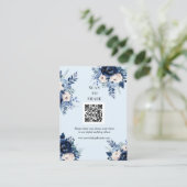 詳細/スキャンして共有の花(青結婚) エンクロージャーカード (スタンド正面)