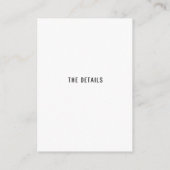 詳細 パーティー 受付 付属 カード (裏面)