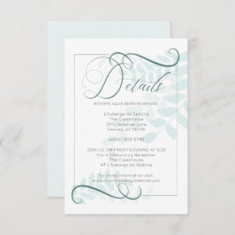 詳細 | ミッお洒落ト離れジェイドグリーンアクセント 招待状