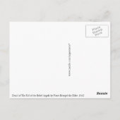 詳細：反乱天使秋by Pieter Bruegel ポストカード (裏面)