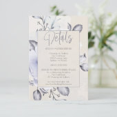 詳細-素朴薄紫とアラバスターピーニーフローラ 招待状 (スタンド正面)