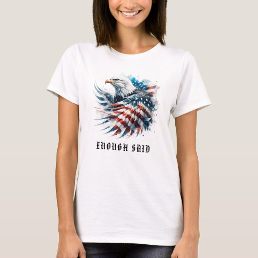 *~*詳細AP16アメリカ国旗Bald EAGLE USA Tシャツ (正面)
