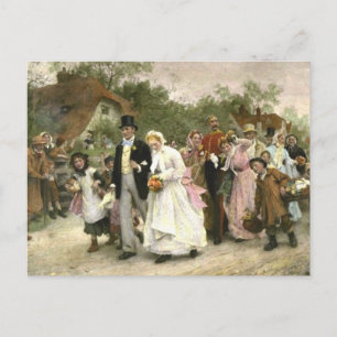 詳細from A Village 結婚's by Luke Fildes ポストカード