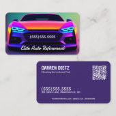 詳細QRの自動詳細 名刺 (正面/裏面)