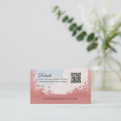 詳細QRコードは愛のウェブサイトを持っている 名刺 (スタンド正面)