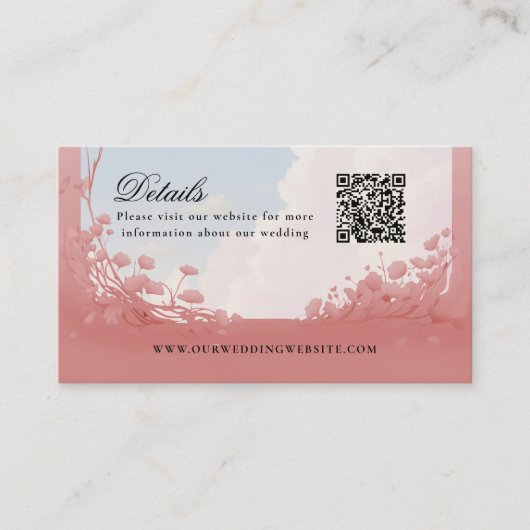 詳細QRコードは愛のウェブサイトを持っている 名刺 (正面)