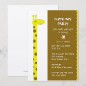 誇らしいキリン 招待状 (正面/裏面)