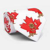 誇らしげにカナダのビーバー ネクタイ (ロール)