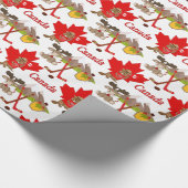 誇らしげにカナダのビーバー ラッピングペーパー (角)